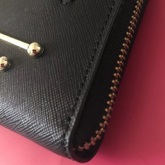 Kate spade jazz things up cat wallet black NWT - Picture 2 of 5